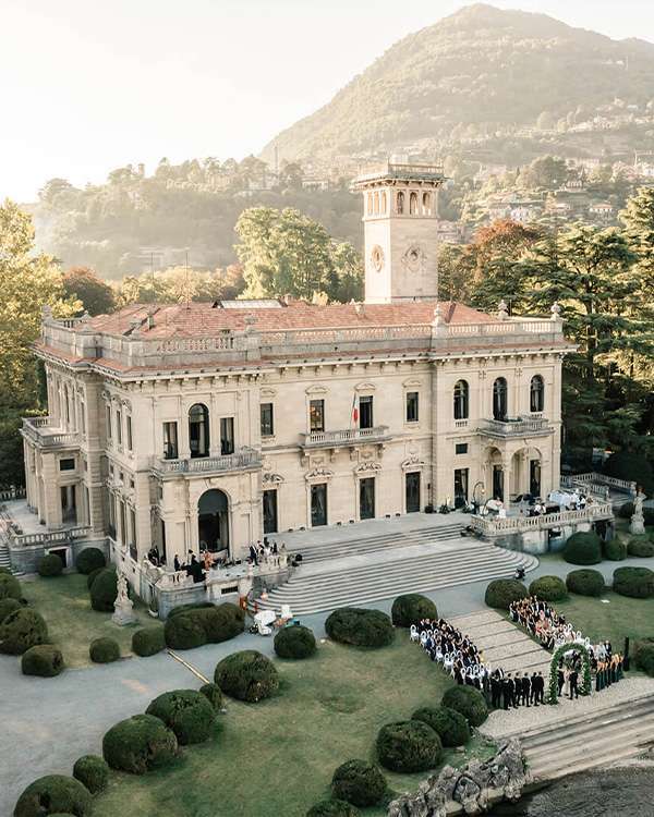 Lakeside grounds at Villa Erba in Cernobbio